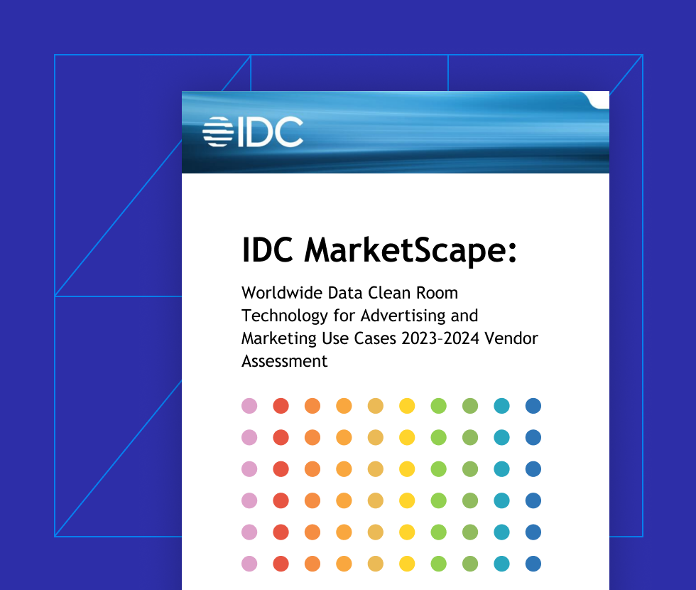 IDC MarketScape Excerpt: Worldwide Data Clean Room Technology for Advertising and Marketing Use Cases 2023–2024