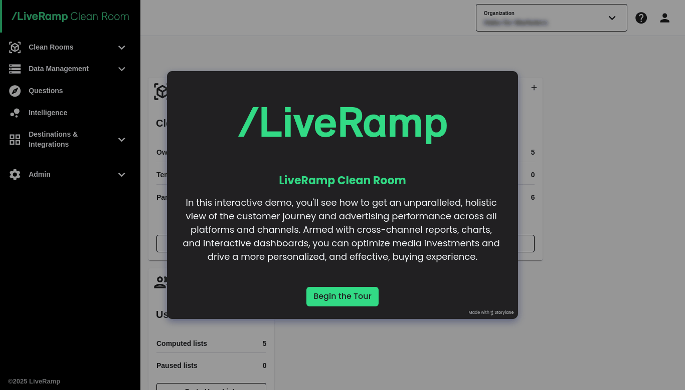 LiveRamp Clean Room demo new